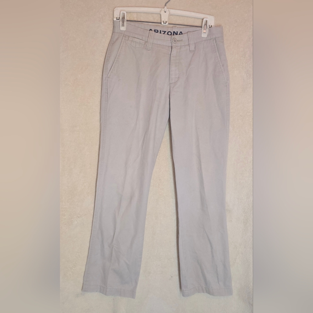 The Orginal Arizona Jean Company Flat-Front Chino Pants Beige